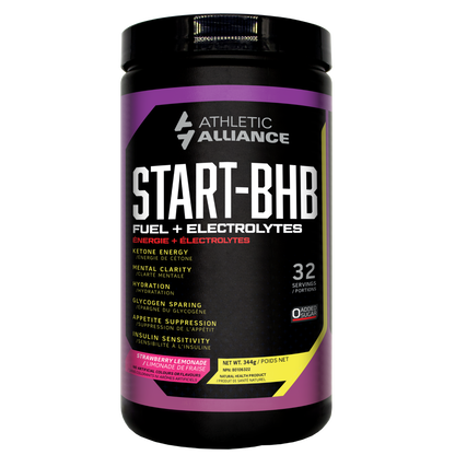 Athletic Alliance Start-BHB fuel and electrolytes bottle