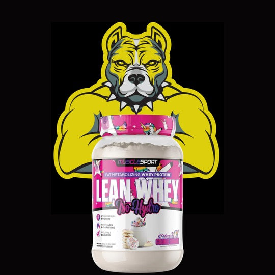 Muscle Sport Lean Whey 2lb - Unicorn Cookie Shake -