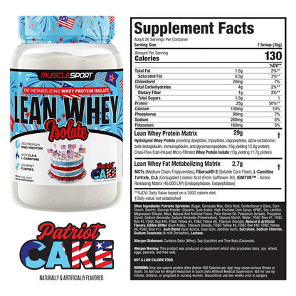 Lean Whey™ 2lb Premium Whey Protein Isolate: XMAS Cookie Dough