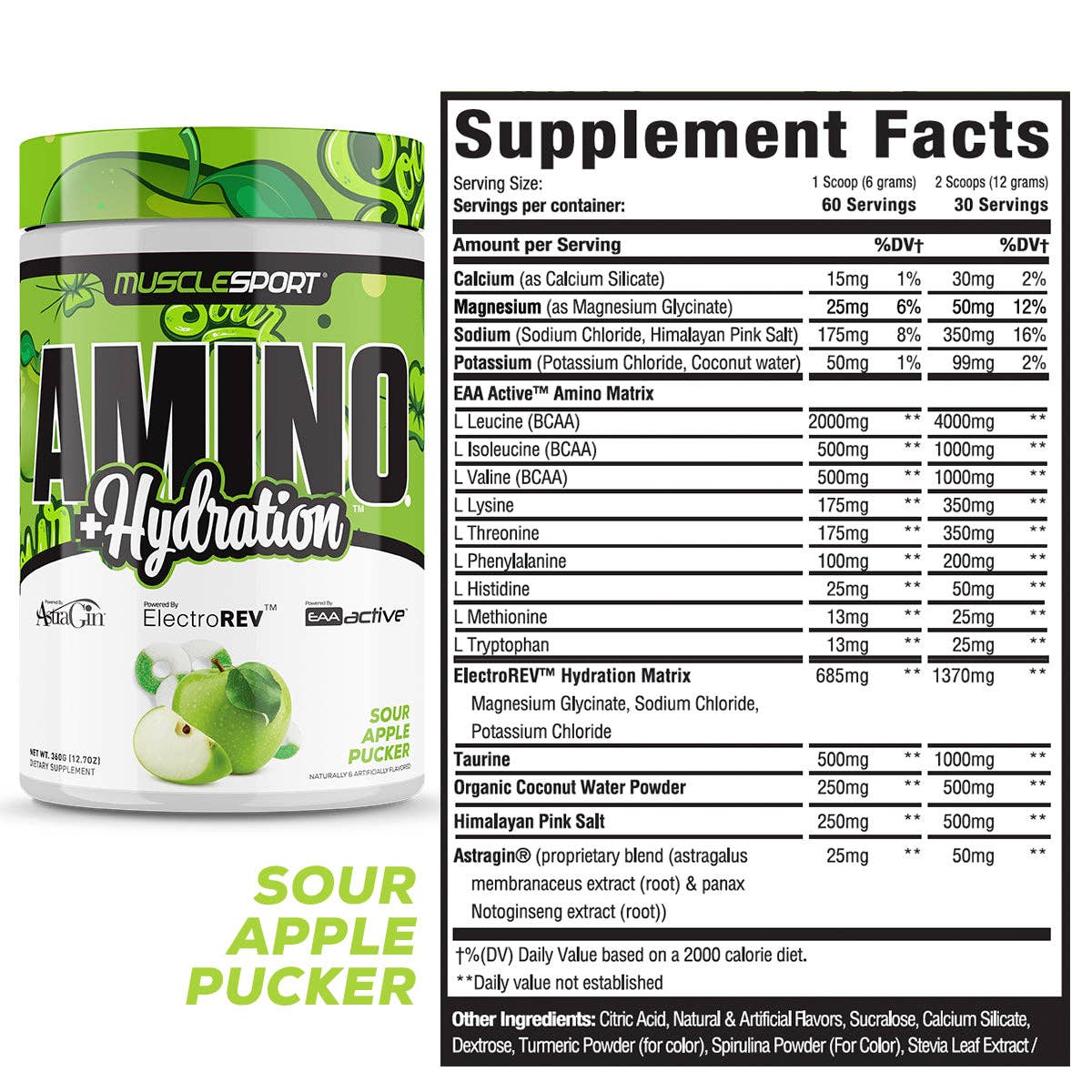 Amino + Hydration™ 360 Grams: Grape Lime Rickey