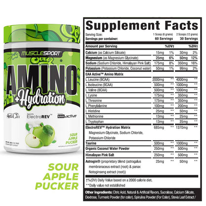 Amino + Hydration™ 360 Grams: Grape Lime Rickey