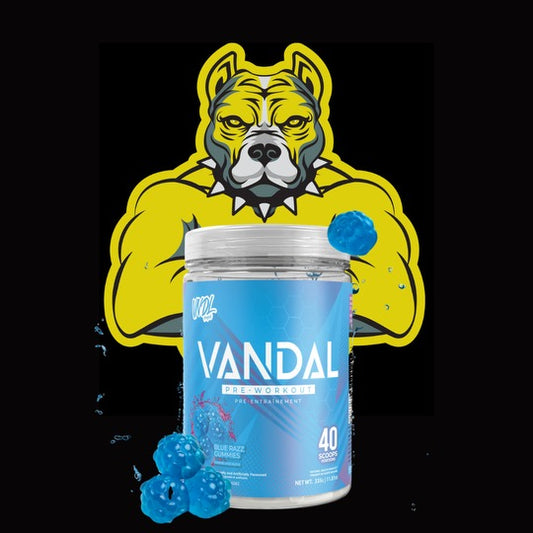 VNDL Project Vandal Pre-Workout 40 Servings - Blue Razz Gummies -