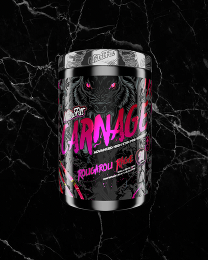 Nutrifitt Carnage Advanced High Stim Pre Workout - 4 Flavours -