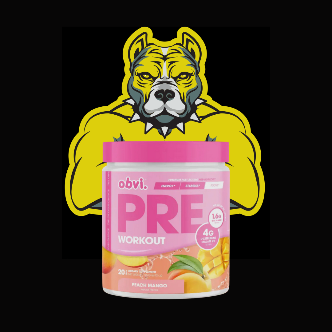 Obvi Peach Mango Pre-Workout
Boost Drink Mix Powder