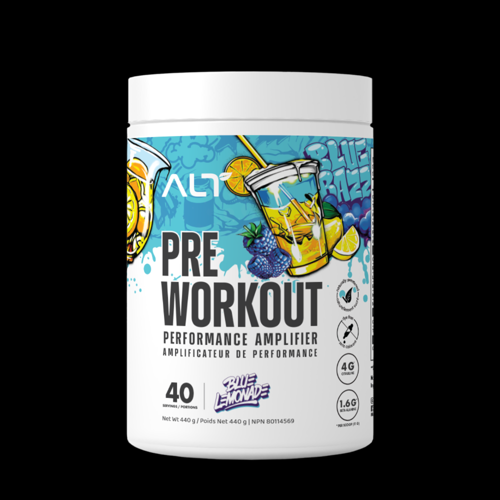 ALT Pre Workout: Multiple Flavours-Razzy Lime. Sour Green Cherry. Blue Lemonade