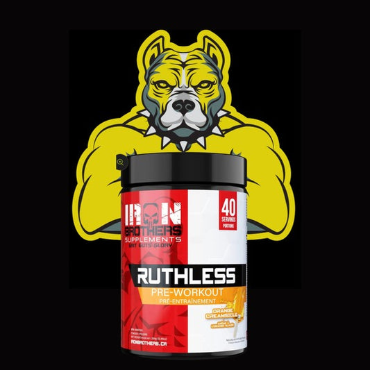 Iron Brothers Ruthless Pre-Workout, 40 Servings Orange Creamsicle