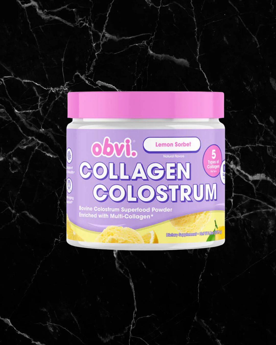 Obvi Colostrum - Lemon Sorbet