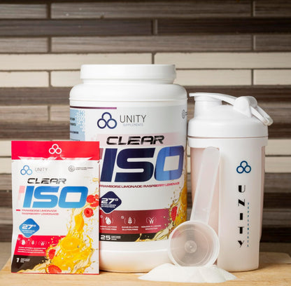 Unity Clear ISO set with shaker and powder