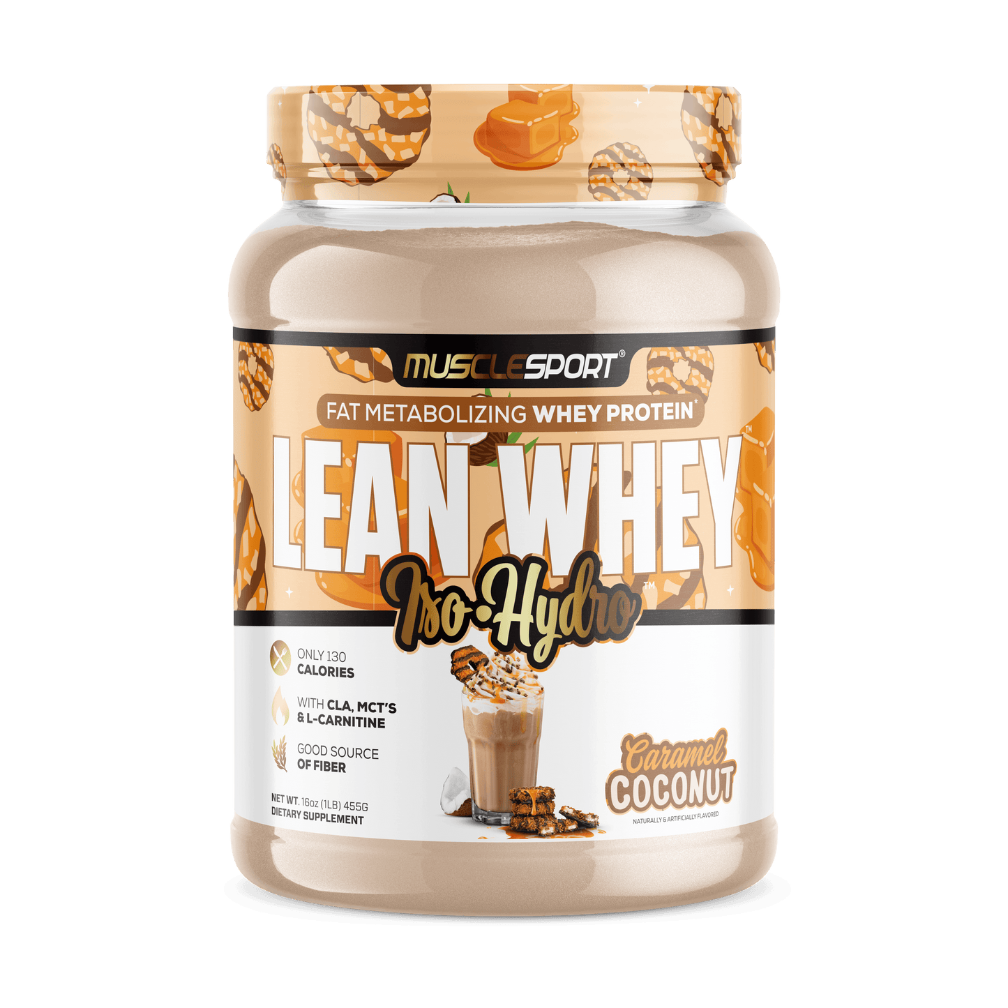 Lean Whey™ Iso Hydro Gourmet Protein 1lb: Coconut Caramel