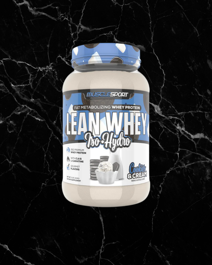 Muscle Sport Lean Whey 2lb - Cookies & Cream -