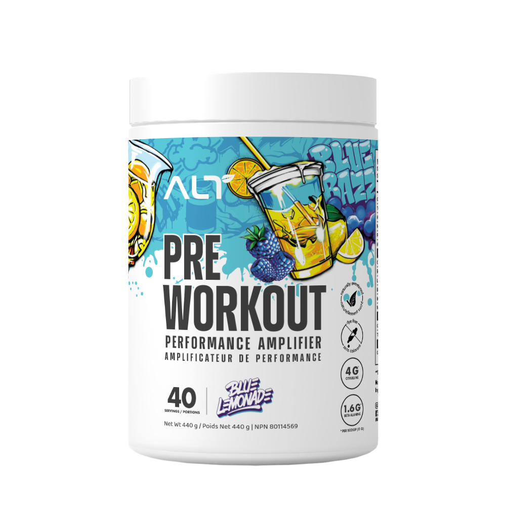 ALT Pre Workout: Multiple Flavours-Razzy Lime. Sour Green Cherry. Blue Lemonade