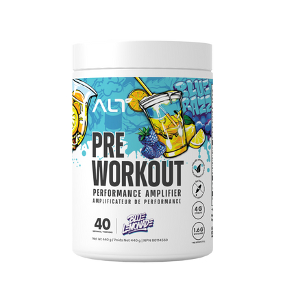 ALT Pre Workout: Multiple Flavours-Razzy Lime. Sour Green Cherry. Blue Lemonade