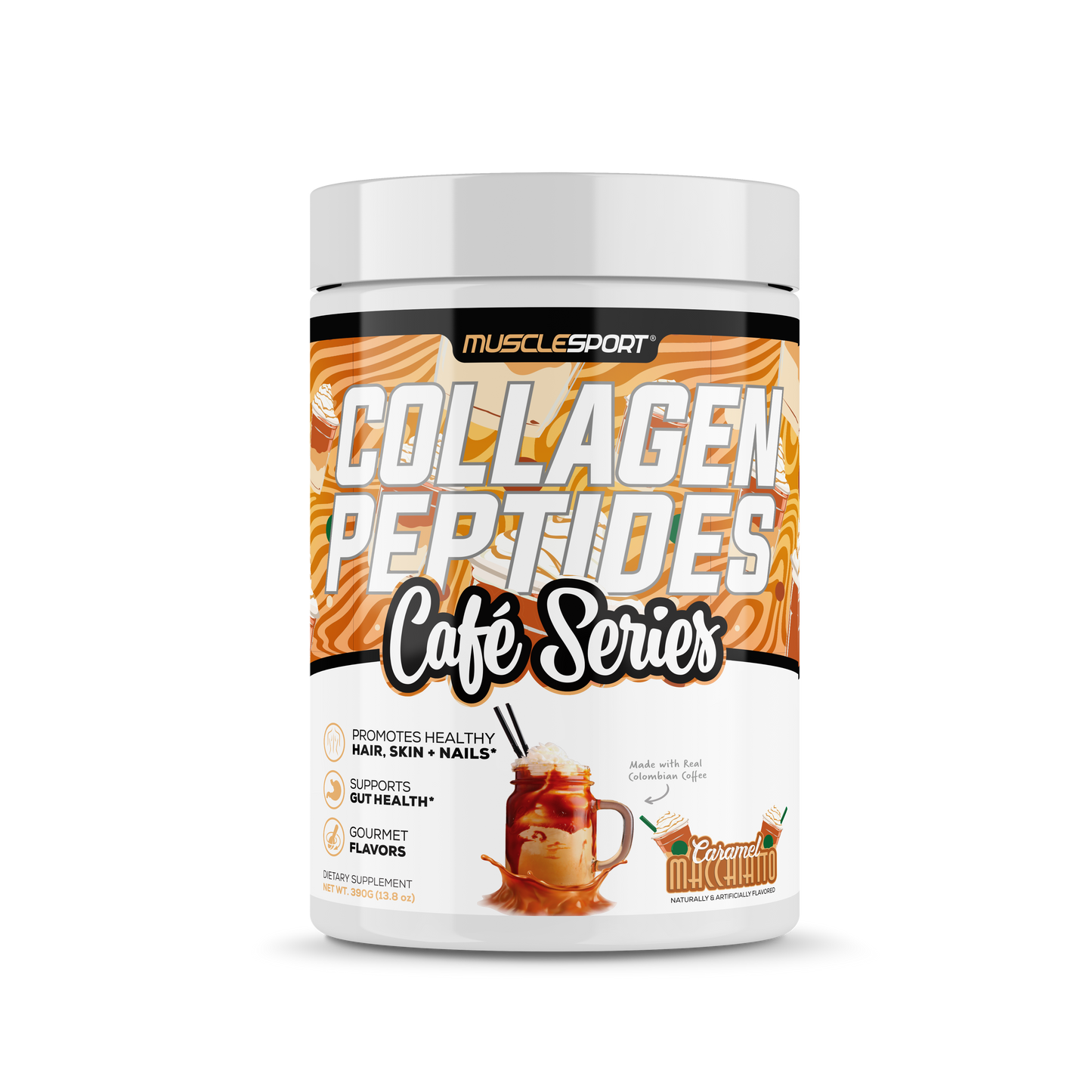 Collagen Peptides - Hydrolyzed Collagen Plus Biotin: Toasted Almond - Hot,Cold Drink & Baking