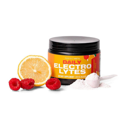 Perfect Keto Daily Electrolytes: Black Cherry & Pink Lemonade - 45 Servings