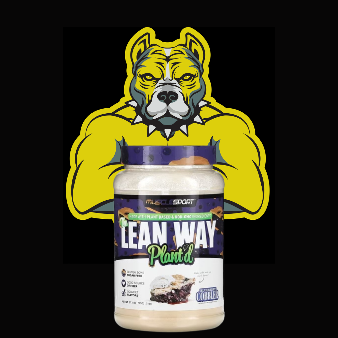 Musclesport's Lean Way Plant'd
Protein/Superfood Powder - Blueberry Cobbler -