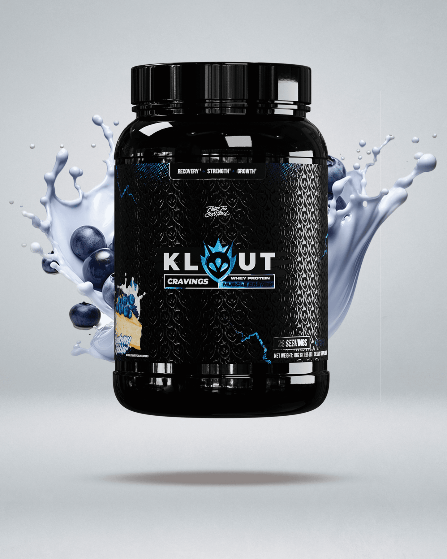 KLOUT CRAVINGS: Premium Whey Protein: Blueberry Cobbler