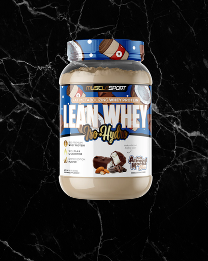 Muscle Sport Lean Whey 2lb - Cafe Almond Mocha Bliss -