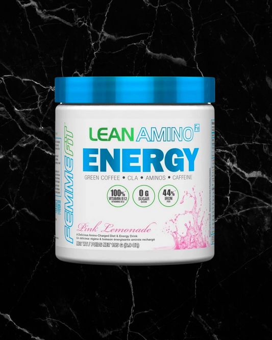 Lean Amino Energy, Diet and Energy Drink, 0g Sugar, Pink Lemonade, 195g