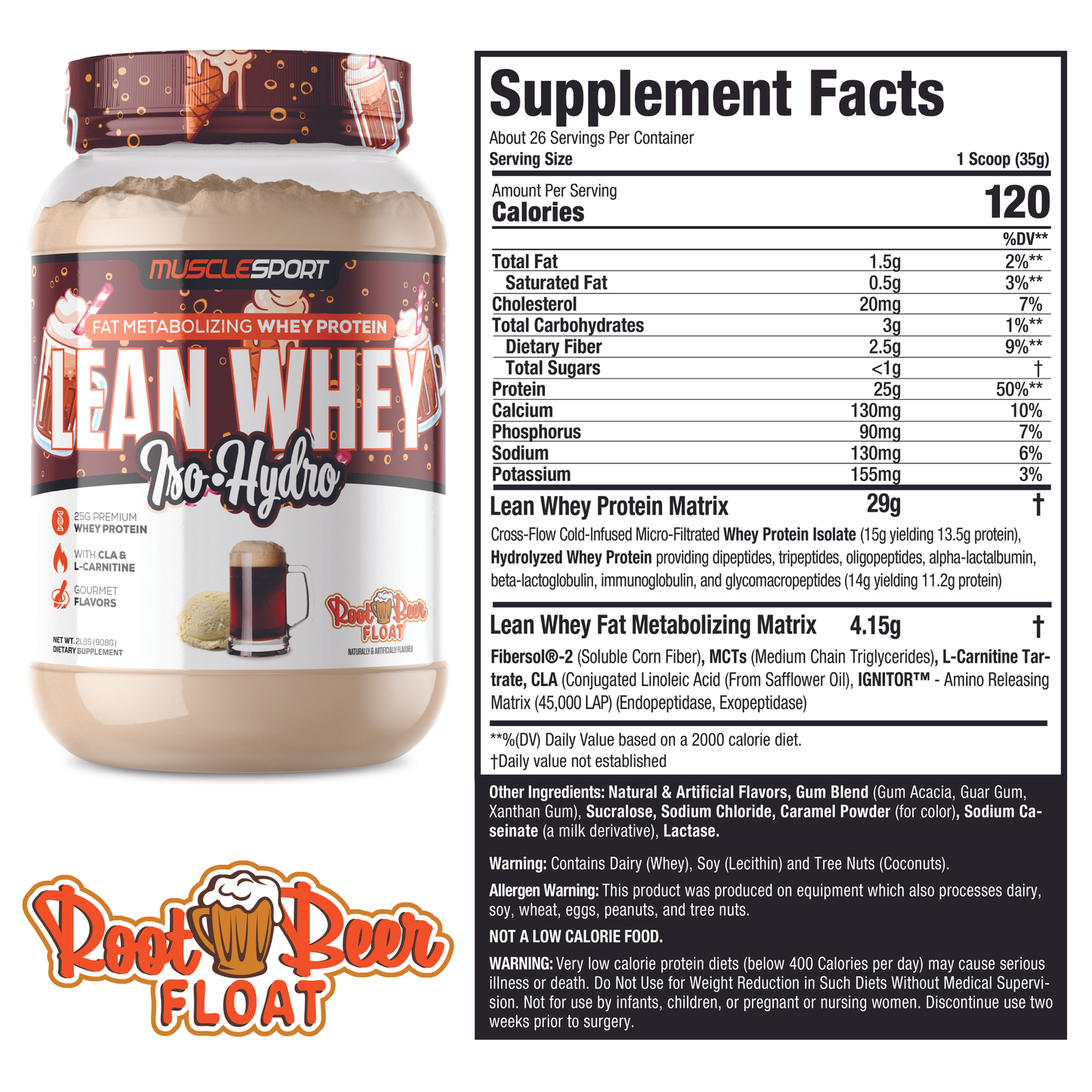 Lean Whey™ 2lb Premium Whey Protein Isolate: XMAS Cookie Dough