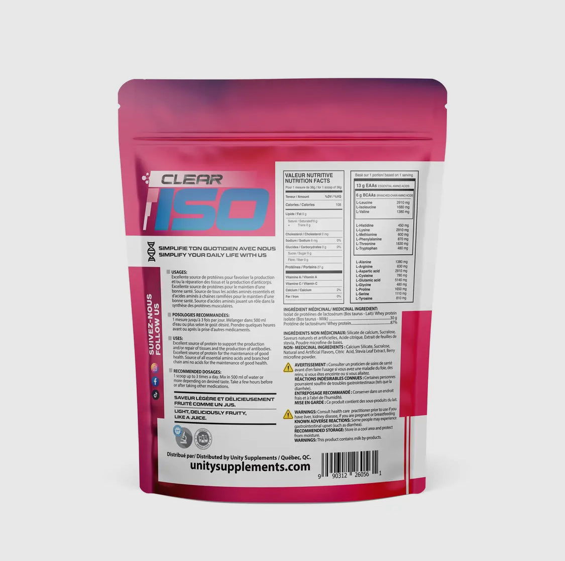 Juice Protein - Raspberry Lemonade 410g