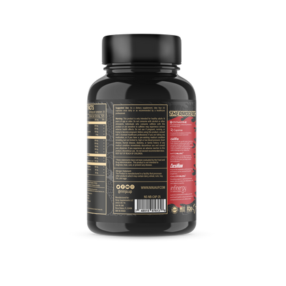 Ninja Burn fat burner bottle with ingredient details