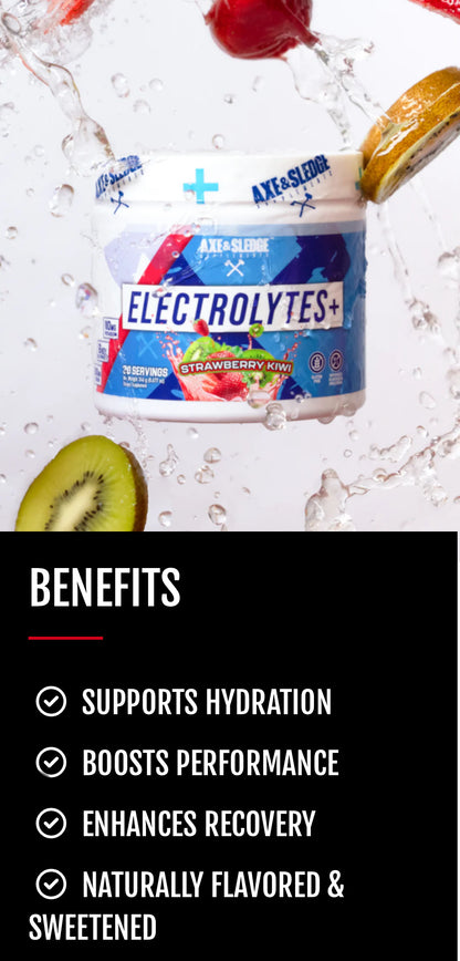 Axe & Sledge Electrolytes+ benefits overview