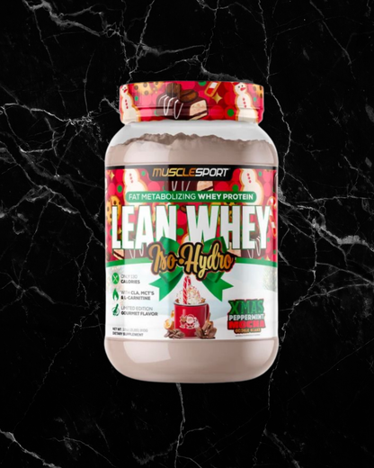 Lean Whey™ 2lb Premium Whey Protein Isolate: XMAS Peppermint Mocha Cookie Shake