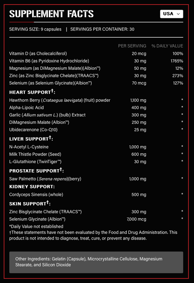 Rich Piana 5% Nutrition - Liver & Organ Defender