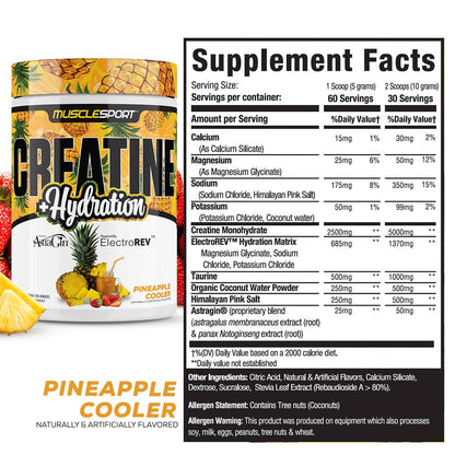 Creatine + Hydration™ 300 Grams: Pineapple Cooler