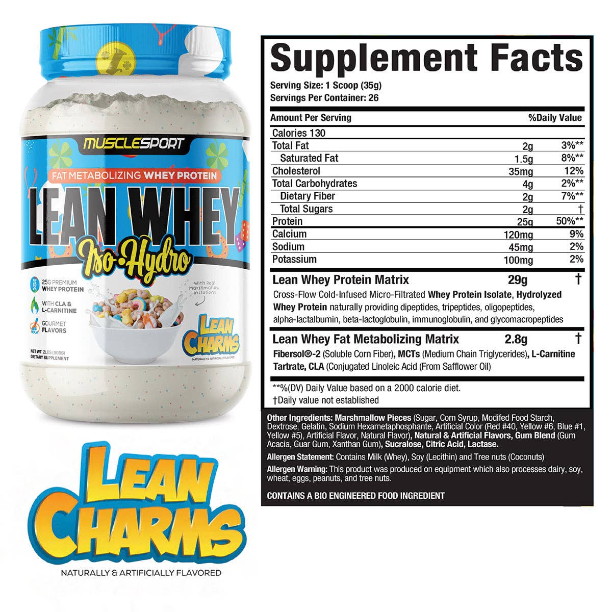 Lean Whey™ 2lb Premium Whey Protein Isolate: XMAS Cookie Dough