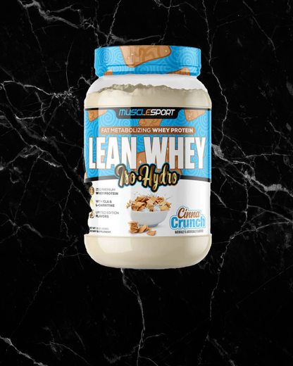 Muscle Sport Lean Whey 2lb - Cinnamon Crunch -