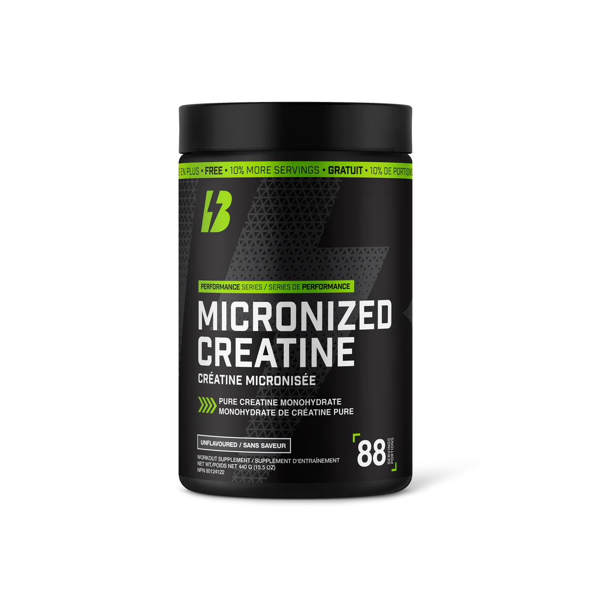 Bull Nutrition
Creatine - Micronized Monohydrate 440g - 88 Servings