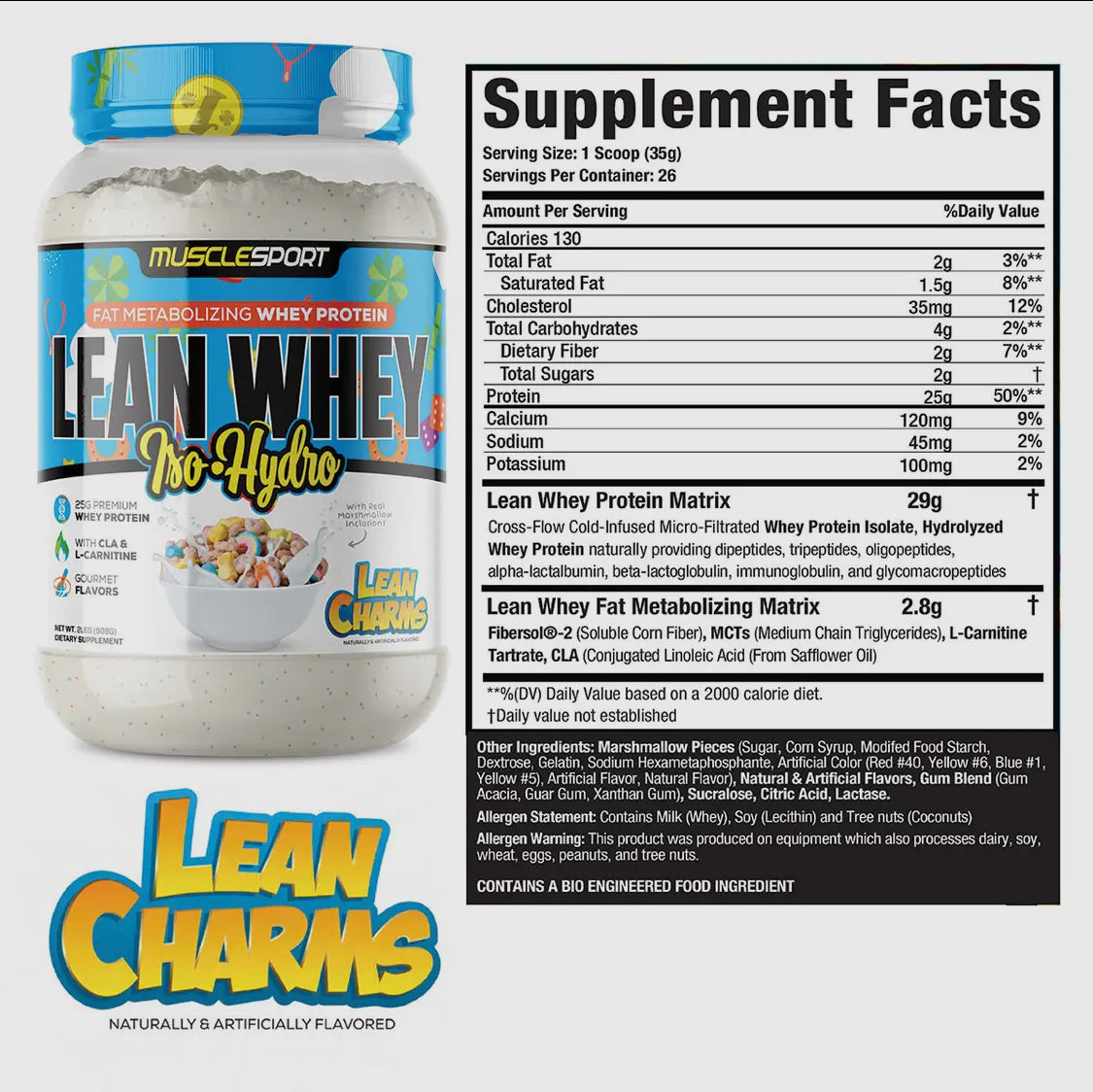 Lean charms protein powder