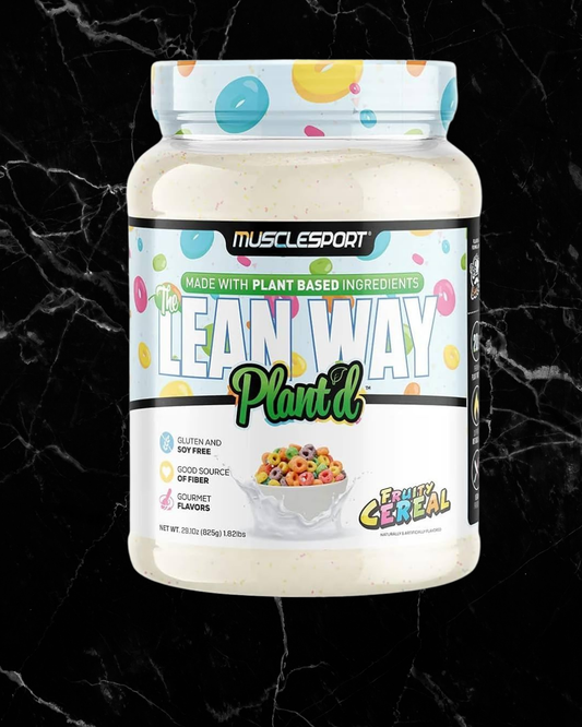 Musclesport's Lean Way Plant'd
Protein/Superfood Powder - Fruity Cereal -