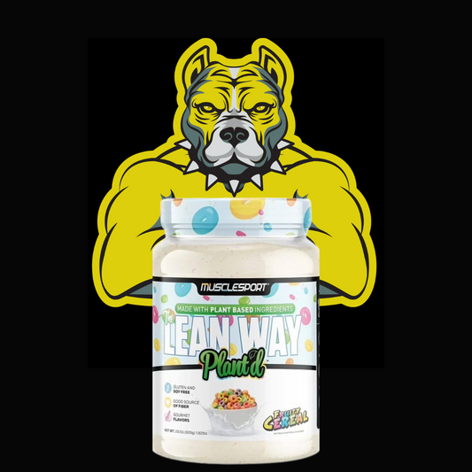 Musclesport's Lean Way Plant'd
Protein/Superfood Powder - Fruity Cereal -