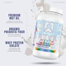 RYSE protein powder with MCT oil and prebiotic fiber