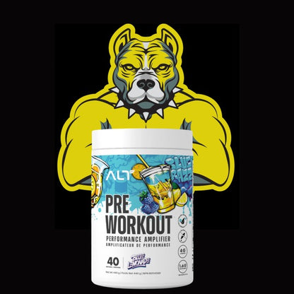 ALT Pre Workout: Multiple Flavours-Razzy Lime. Sour Green Cherry. Blue Lemonade