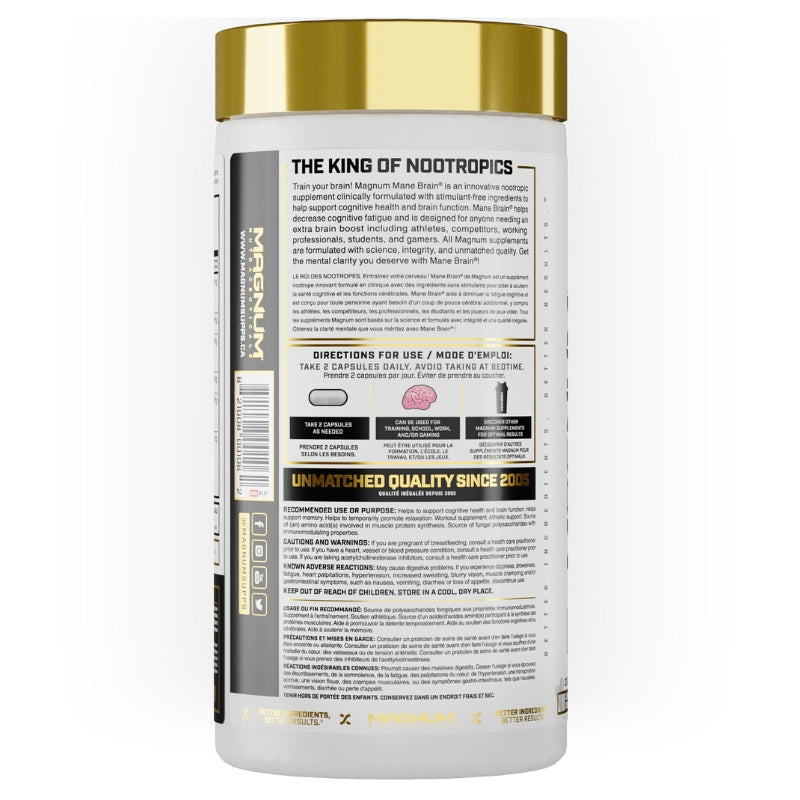 Magnum Nutraceuticals Mane Brain Nootropic Supplement