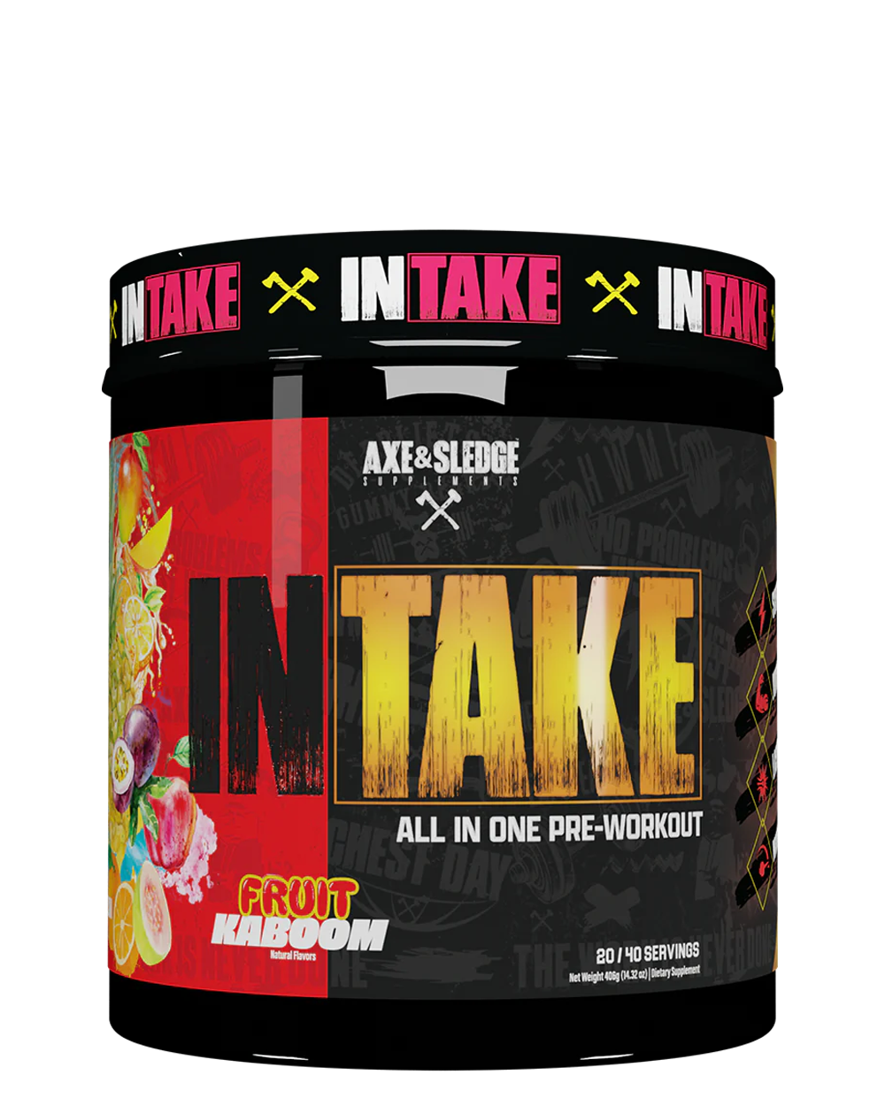 Axe & Sledge Intake Pre-Workout Fruit Kaboom flavor