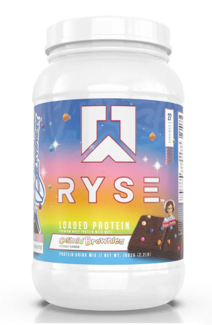 RYSE Loaded Protein Cosmic Brownie container