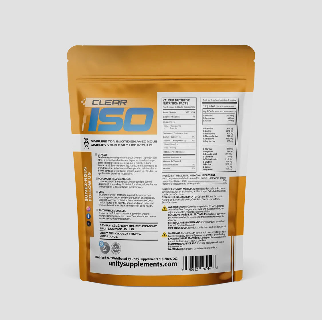 Juice Protein - Peach & Mango 410g