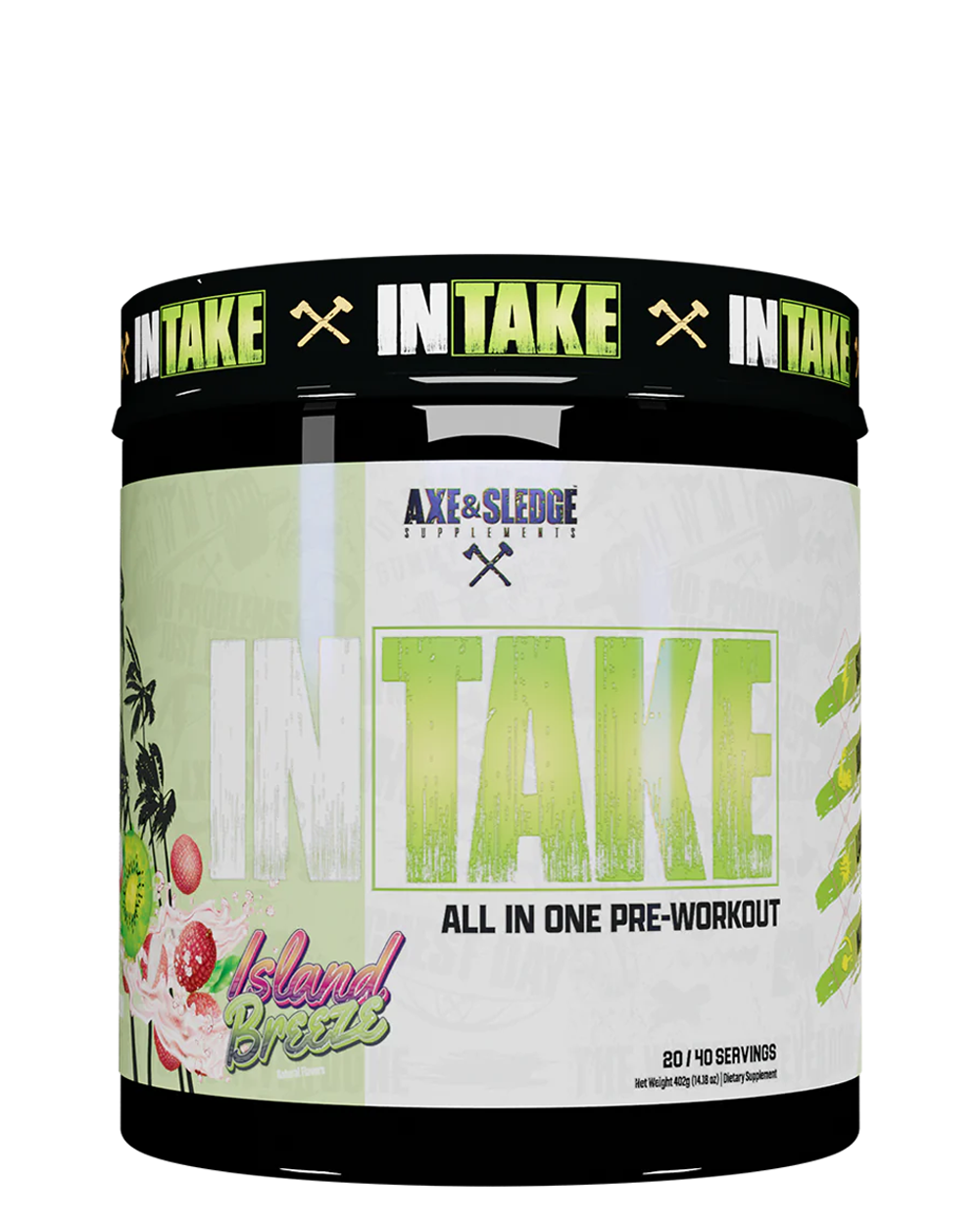 Axe & Sledge Intake Pre-Workout Island Breeze flavor