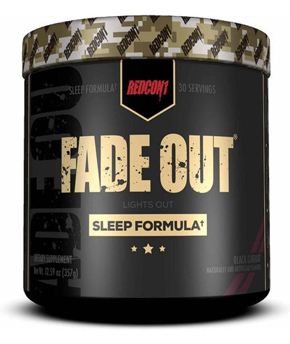 a jar of fade out sleep formula