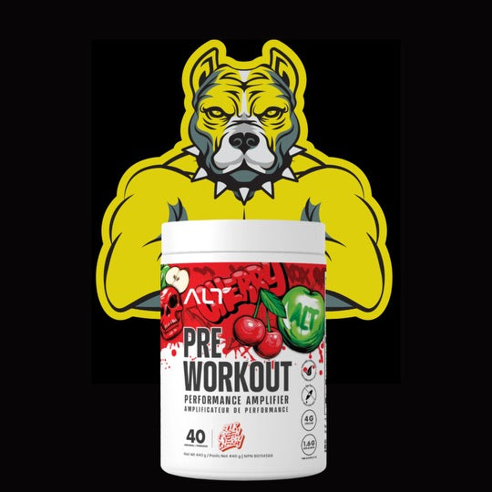 ALT Pre Workout: Multiple Flavours-Razzy Lime. Sour Green Cherry. Blue Lemonade