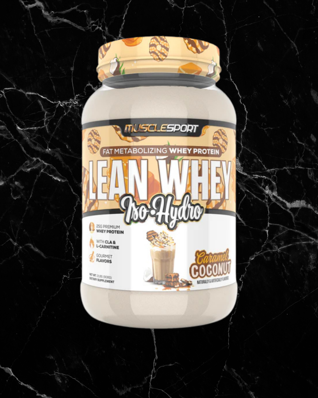 Muscle Sport Lean Whey 2lb - Caramel Coconut-