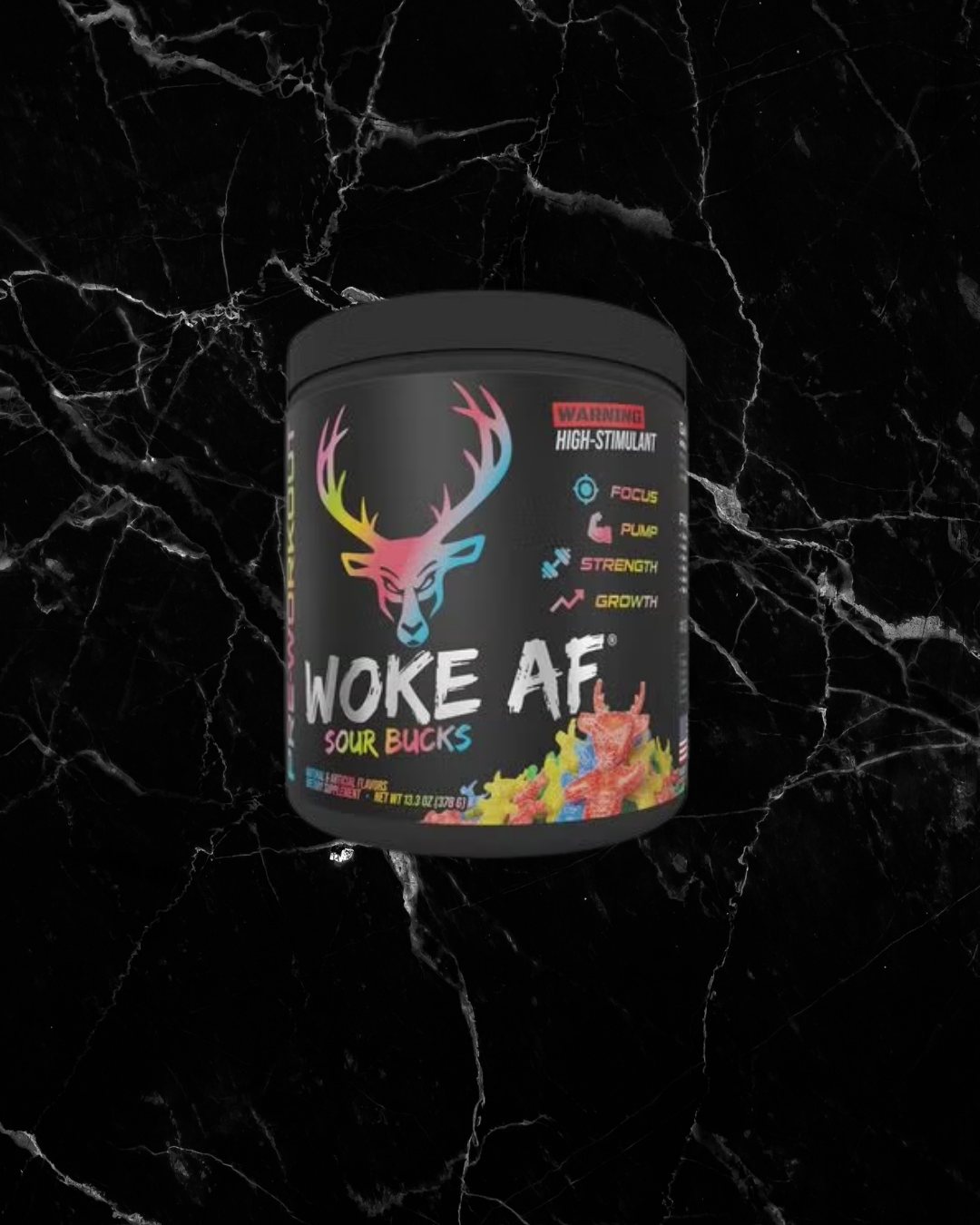 Woke AF - High Stimulant Pre-Workout Sour Bucks -