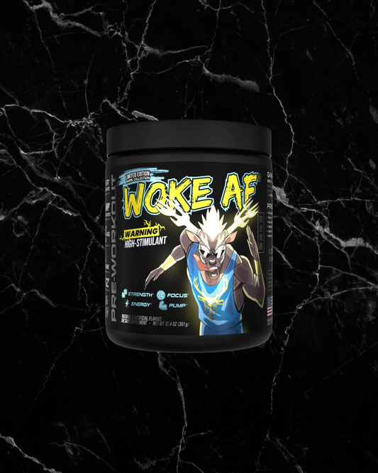 Woke AF - High Stimulant Pre-Workout Limited Edition Yuzu & Peach