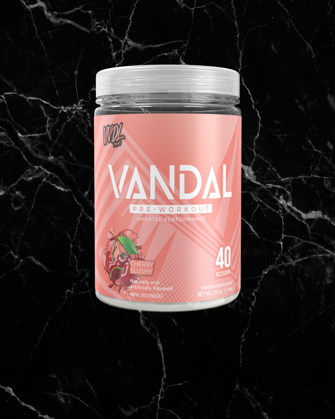 VNDL Project Vandal Pre Workout 40 Servings - Cherry Slushy -