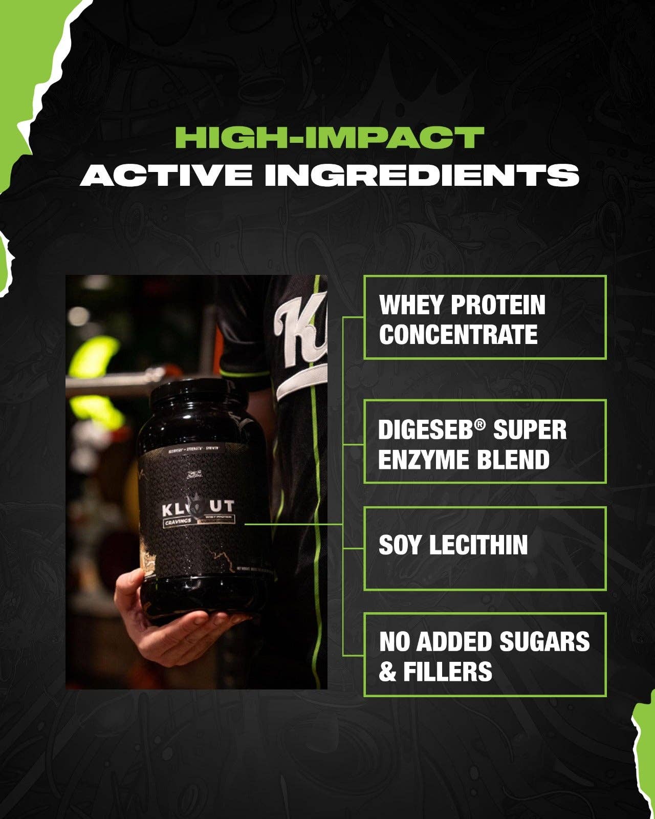 KLOUT CRAVINGS: Premium Whey Protein: Cocoa Blast