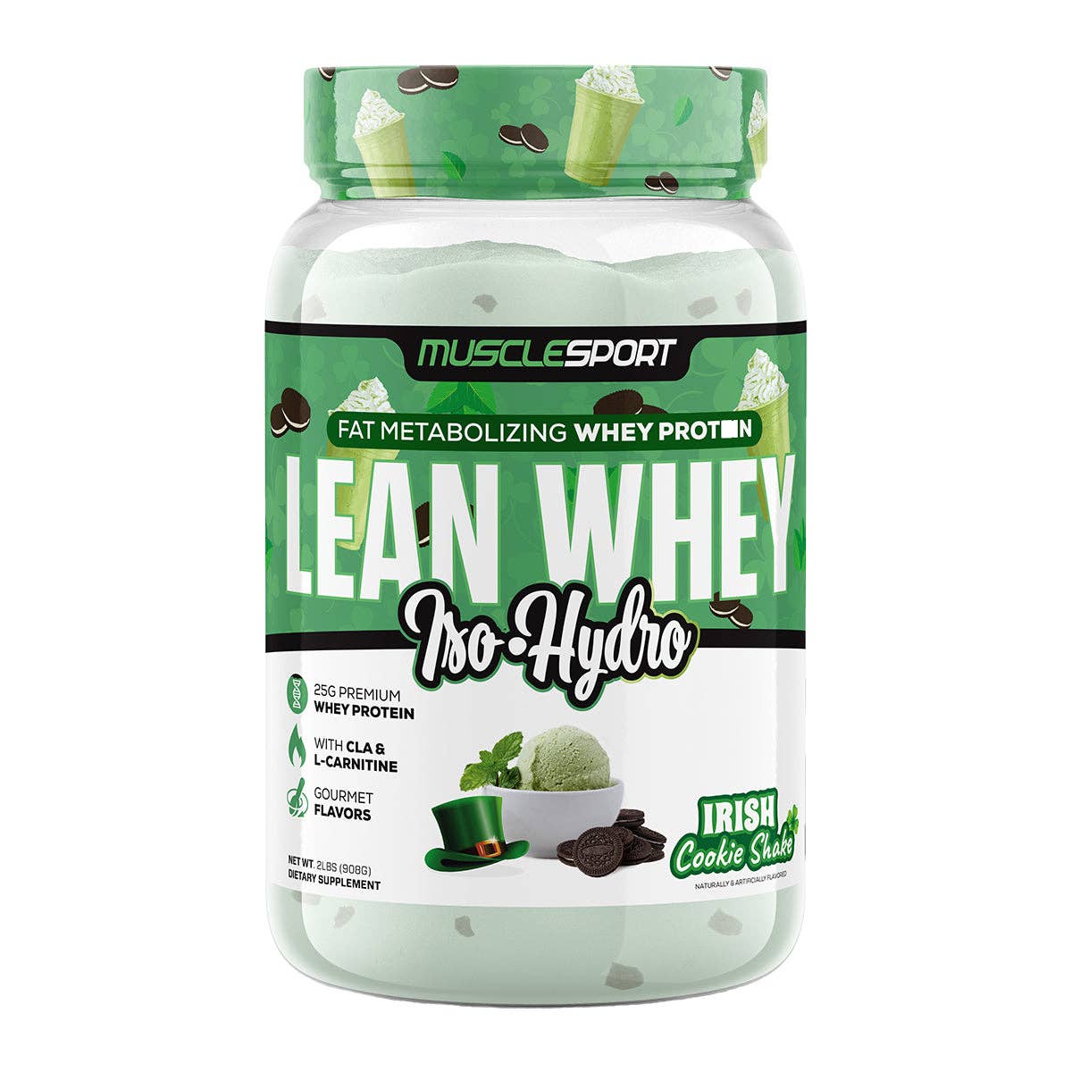 Lean Whey™ 2lb Premium Whey Protein Isolate: XMAS Peppermint Mocha Cookie Shake